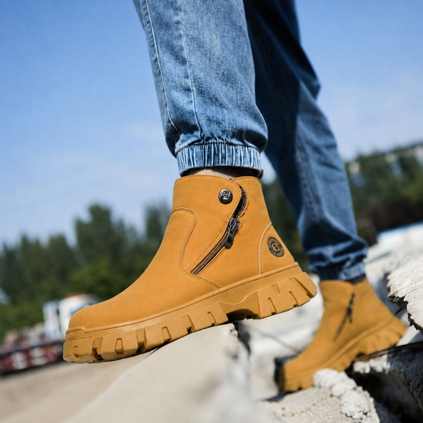 Slip-On Safety Work Boots | Revangiol