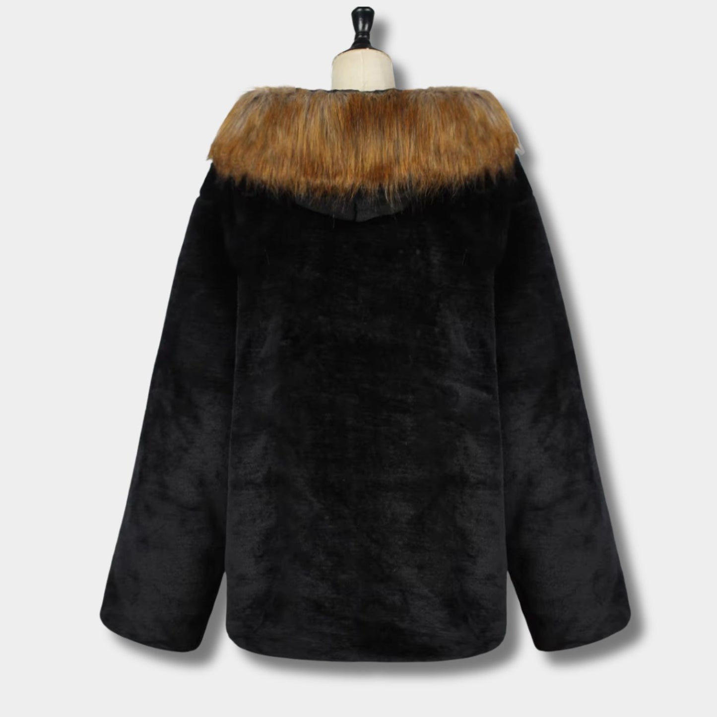 Hooded Faux Fur Jacket | Revangiol