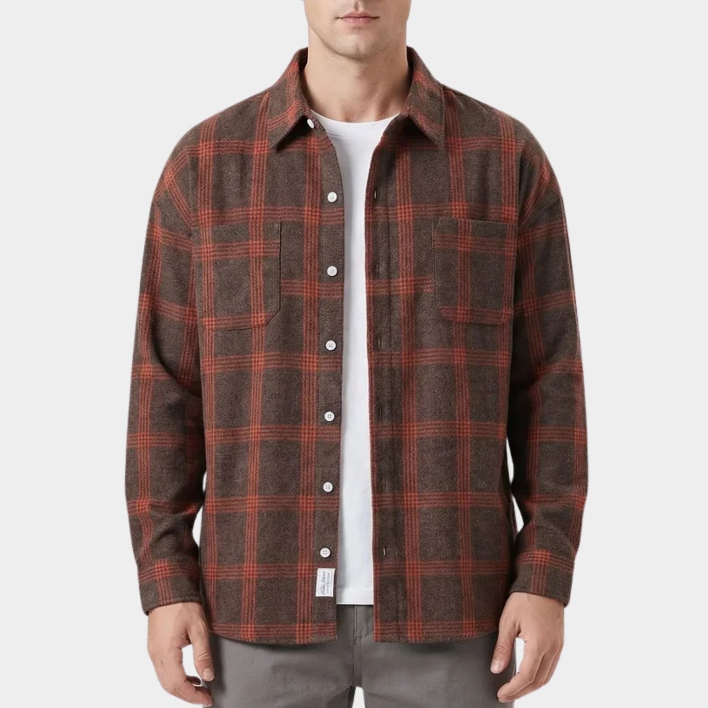 Classic Plaid Flannel Shirt Jacket | Revangiol
