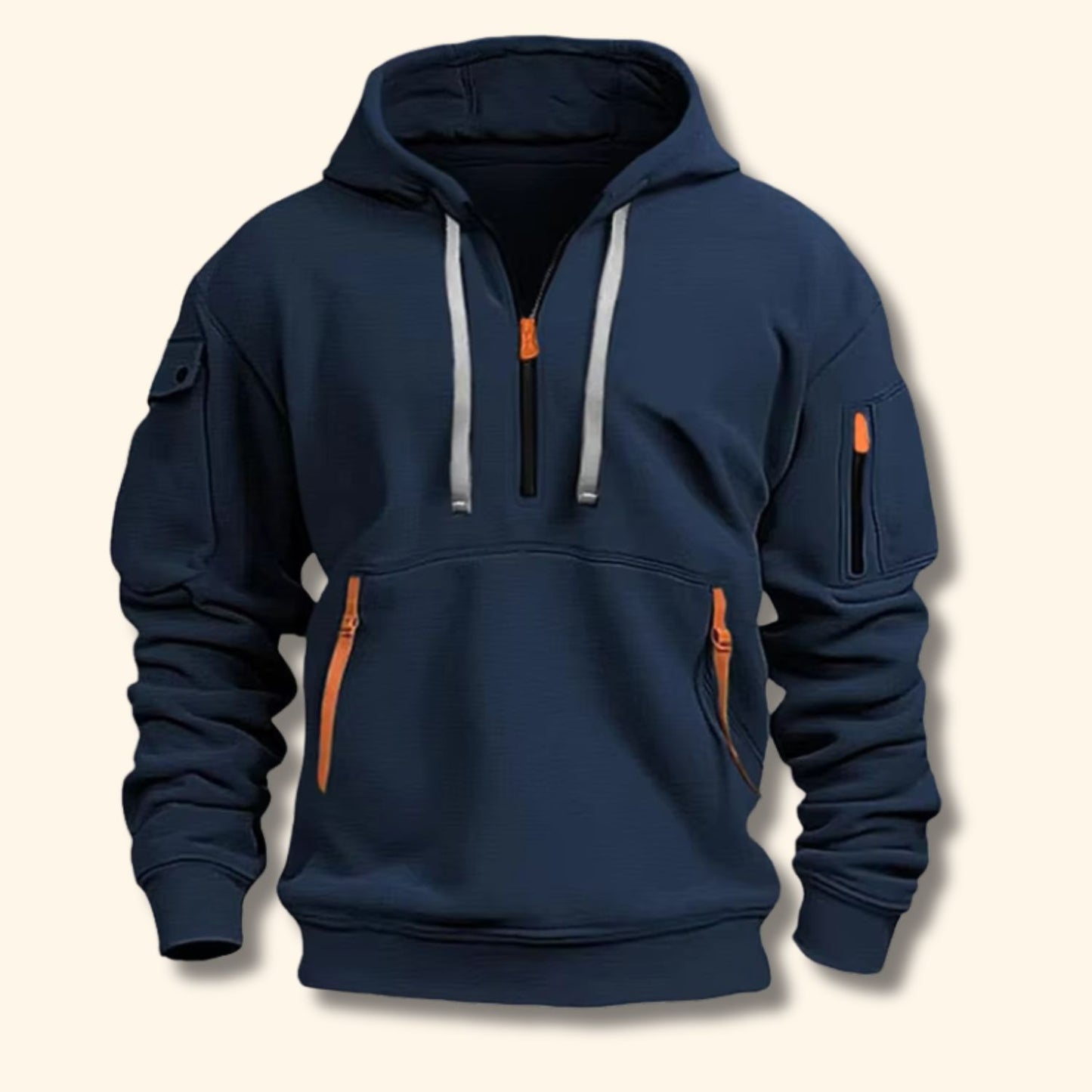Half Zip Utility Hoodie | Revangiol