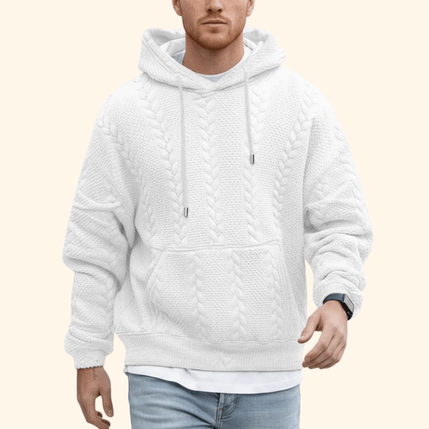 Cable Knit Hoodie | Revangiol