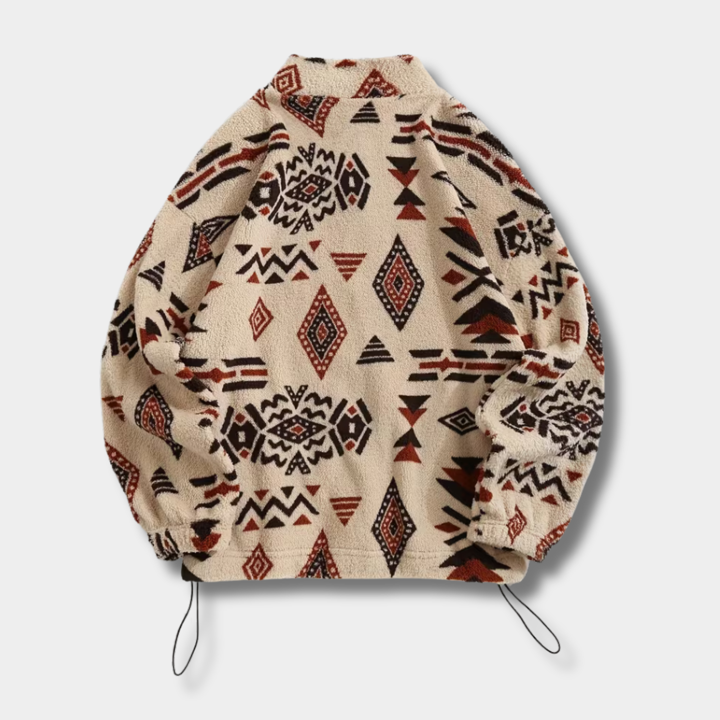Tribal Print Fleece Jacket | Revangiol