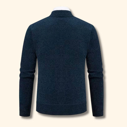 Geometric Zip Knit Cardigan | Revangiol