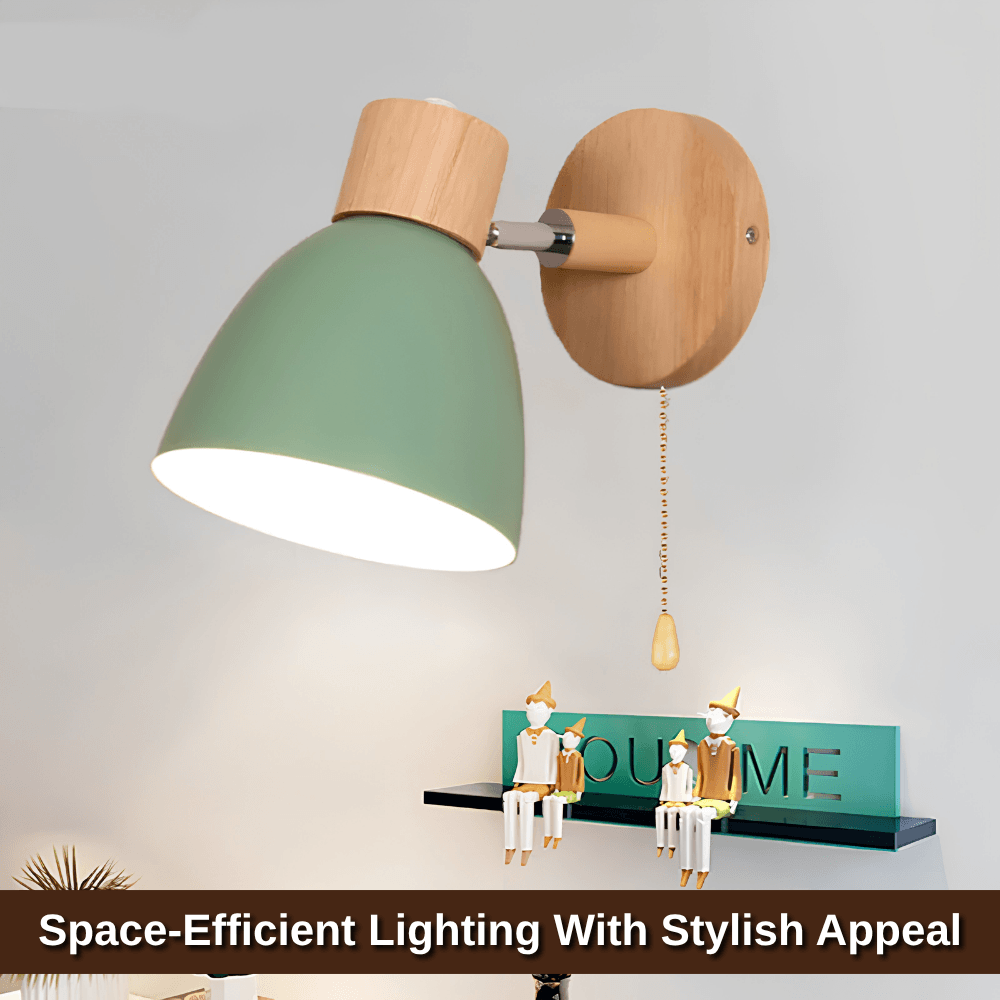 Minimalist Scandinavian Pull-Switch Wall Light | Revangiol