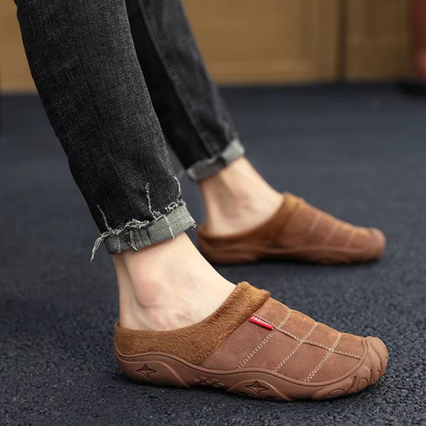 Quilted Plush Slip-On Slippers | Revangiol