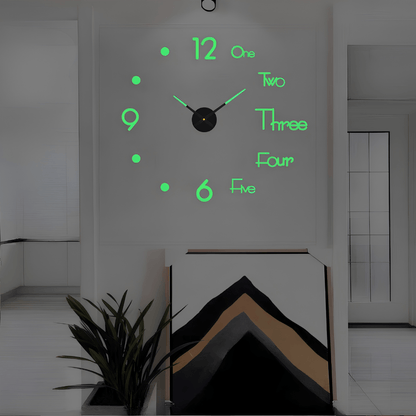 Minimalist Black Designer Wall Clock | Revangiol