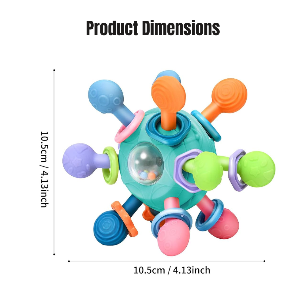 Textured Baby Rattle & Teether | Revangiol