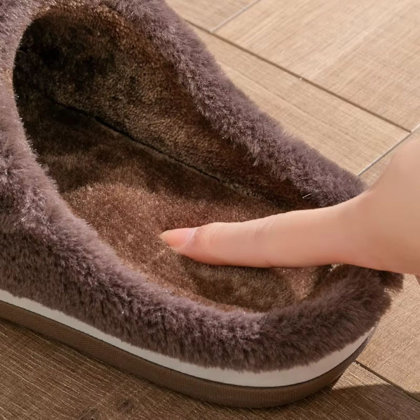 Padded Checked Fleece Slippers | Revangiol