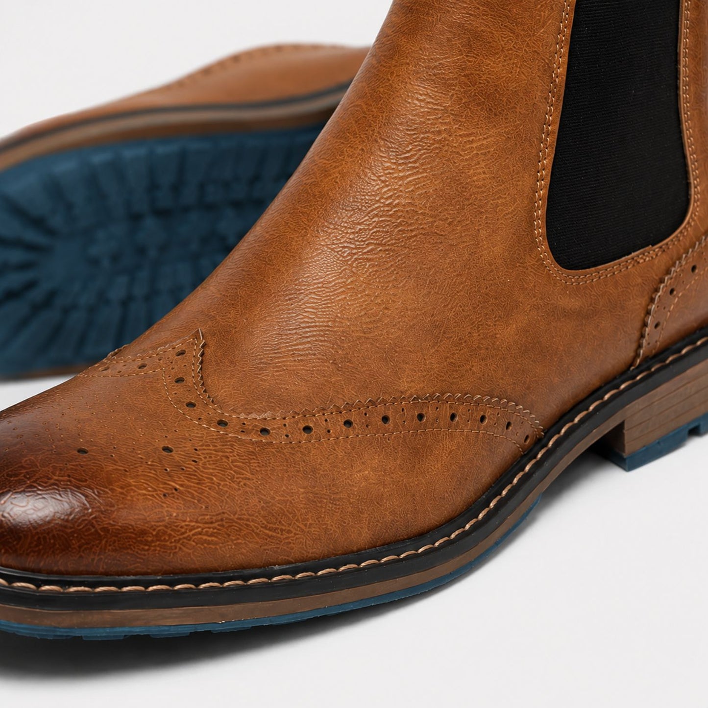 Wingtip Chelsea Dress Boots | Revangiol