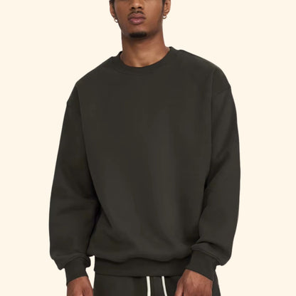 Relaxed Fit Crew Neck Sweater | Revangiol
