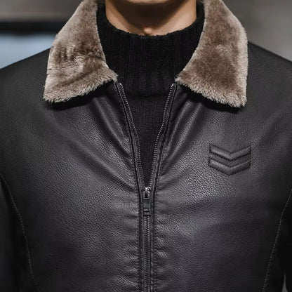 Thermal Lined Leather Jacket | Revangiol
