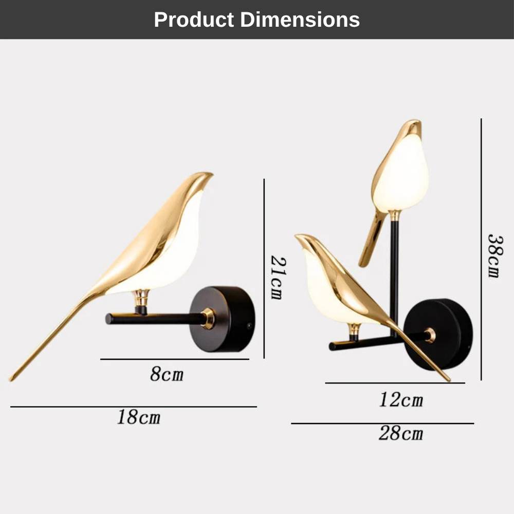 Decorative Bird Wall Lamp | Revangiol
