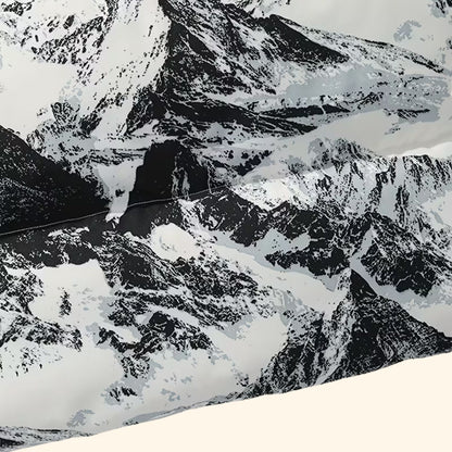 Mountain Print Puffer Jacket | Revangiol