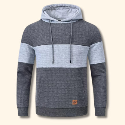 Textured Jacquard Pullover Hoodie | Revangiol