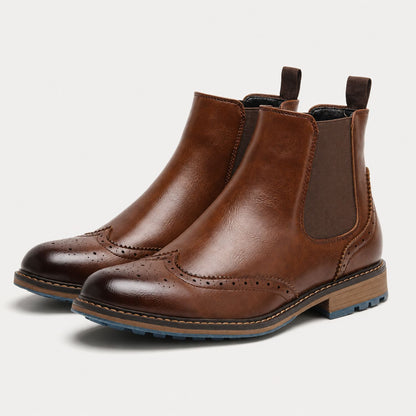 Wingtip Chelsea Dress Boots | Revangiol