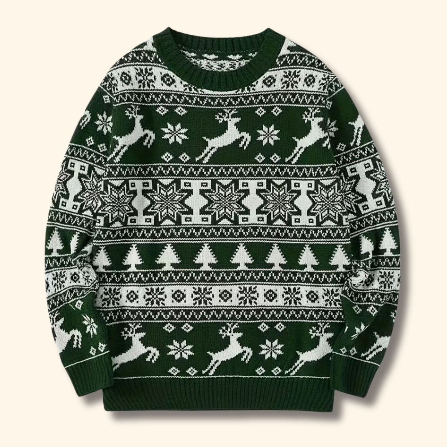 Nordic Reindeer Christmas Sweater | Revangiol