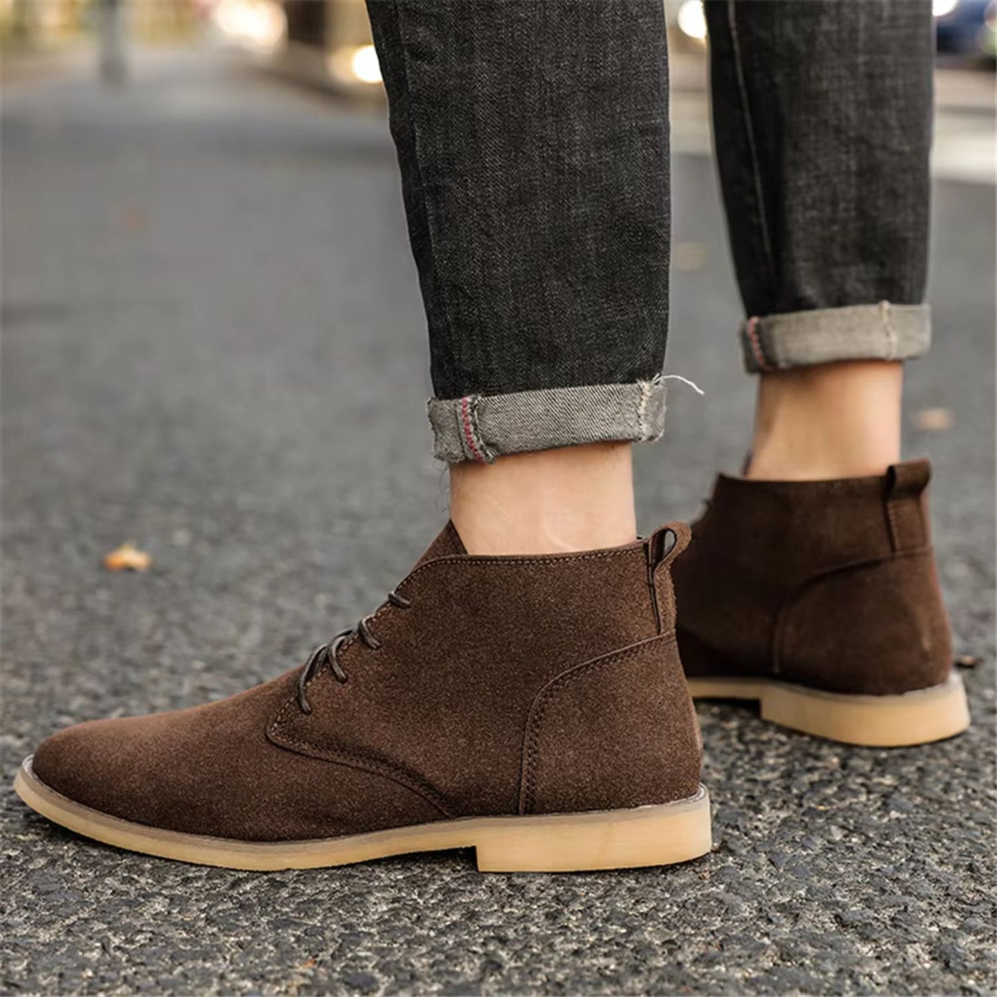 Refined Suede Dress Boots | Revangiol