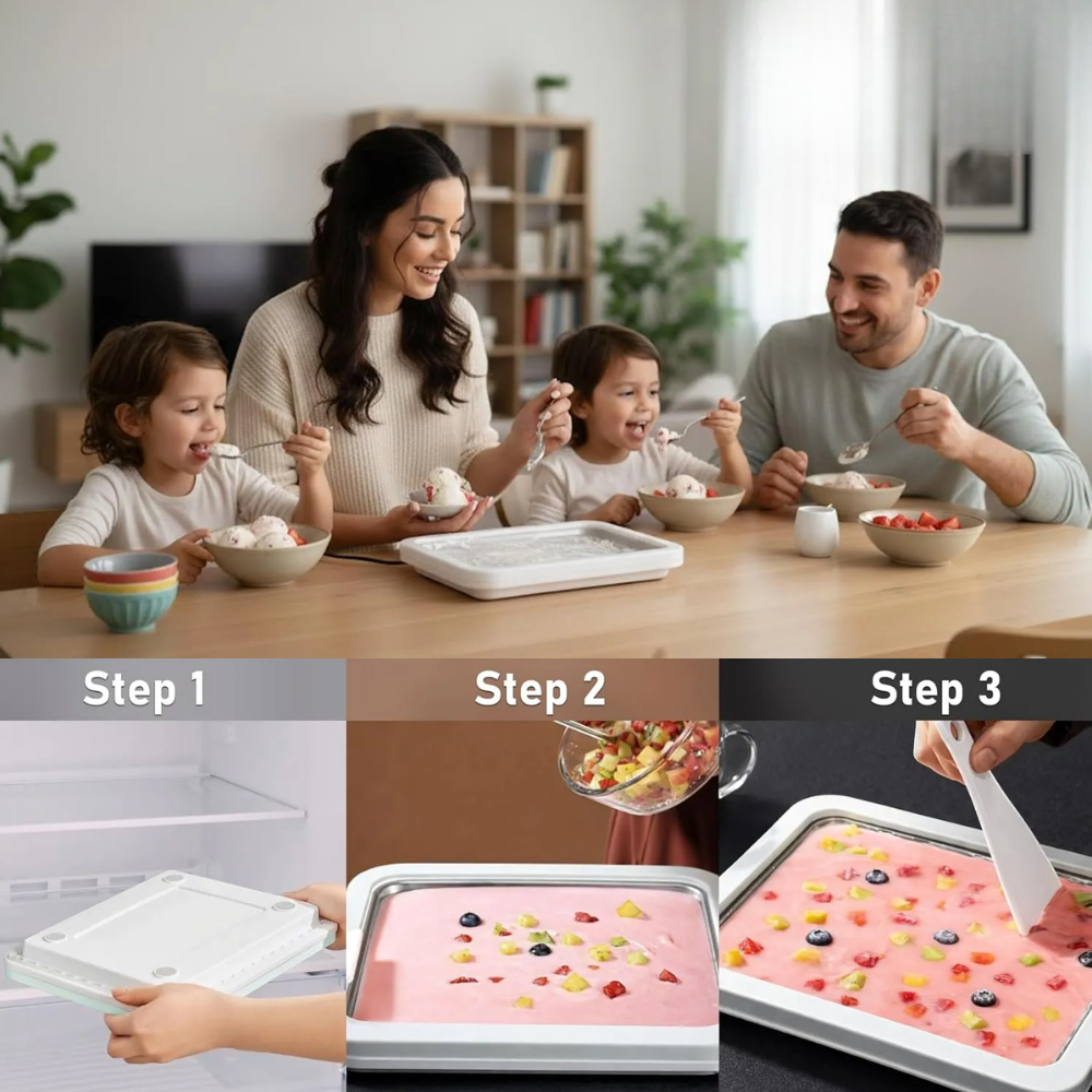 Compact Stainless Steel Ice Cream Roll Plate | Revangiol