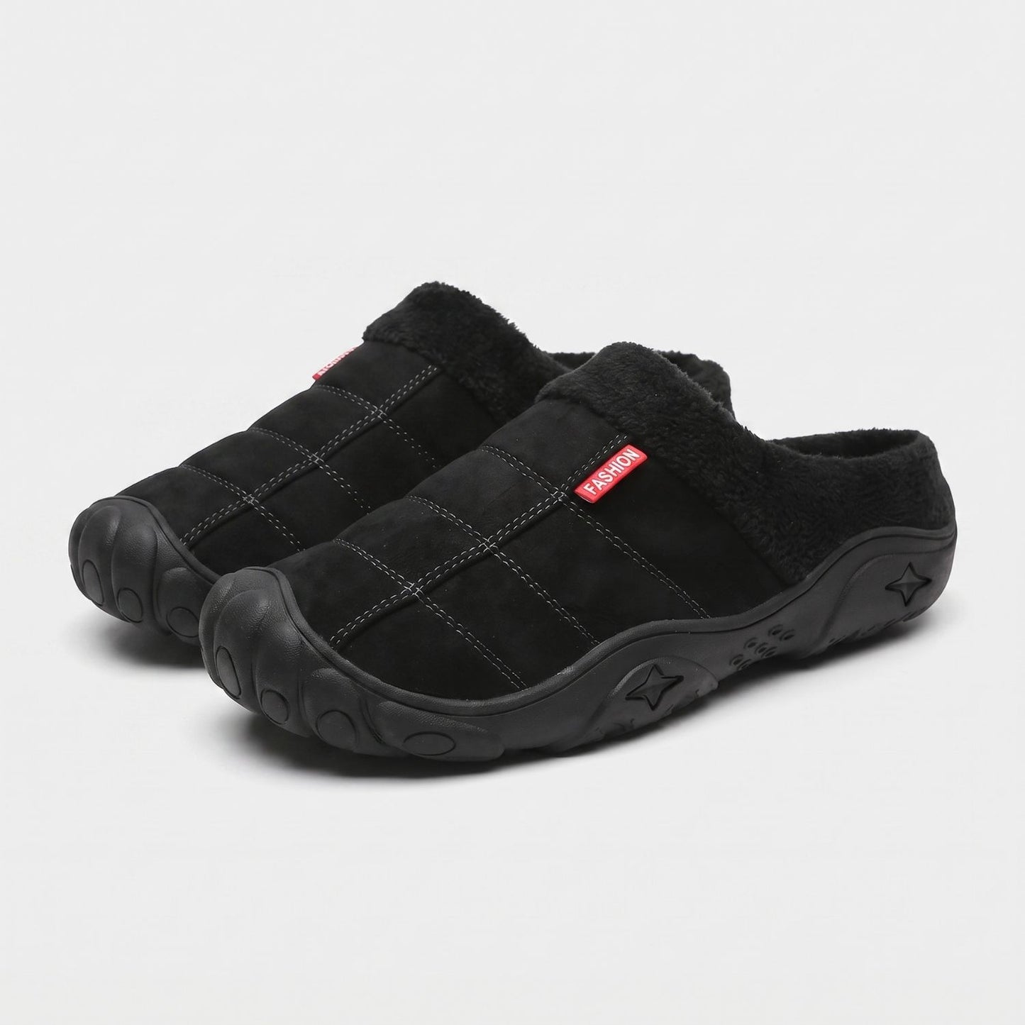 Quilted Plush Slip-On Slippers | Revangiol
