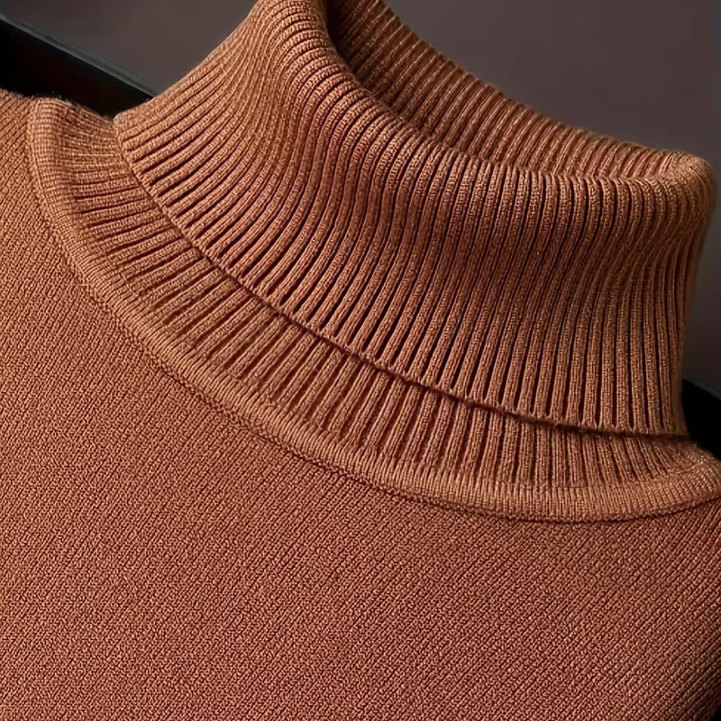Solid High Neck Turtleneck | Revangiol
