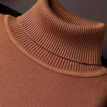 Solid High Neck Turtleneck | Revangiol