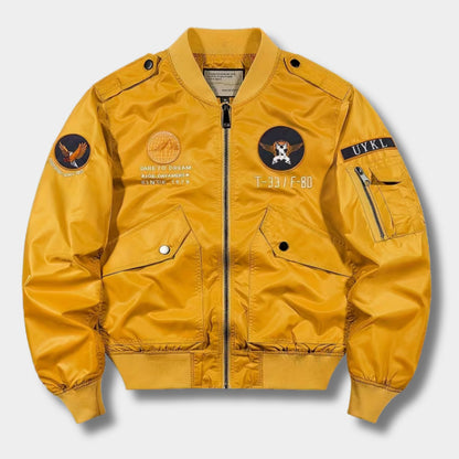 Embroidered Flight Bomber Jacket | Revangiol