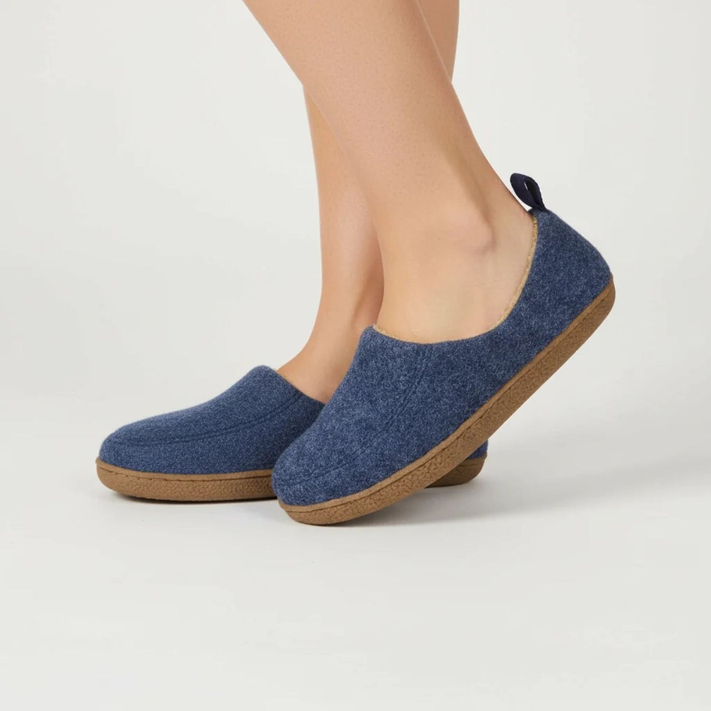 Felted Wool Slip-On Slippers | Revangiol