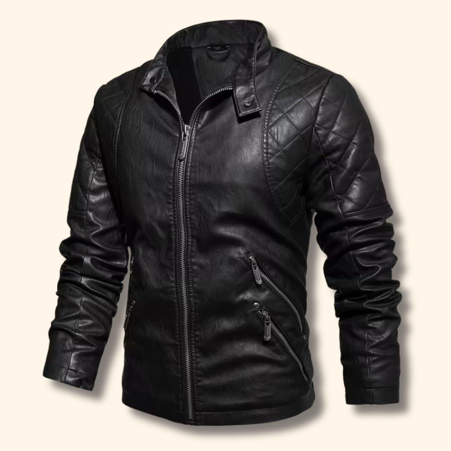 Vintage Quilted Leather Jacket | Revangiol