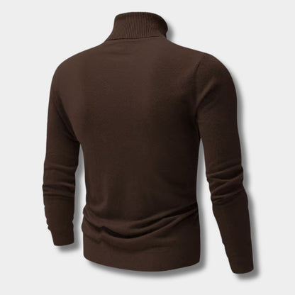 Embroidered Chest Detail Turtleneck | Revangiol