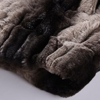 Vintage Sable Faux Fur Jacket | Revangiol