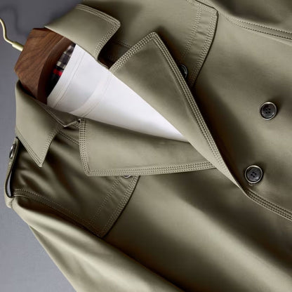 Double-Breasted Lapel Over Coat | Revangiol