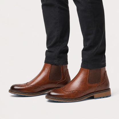 Wingtip Chelsea Dress Boots | Revangiol