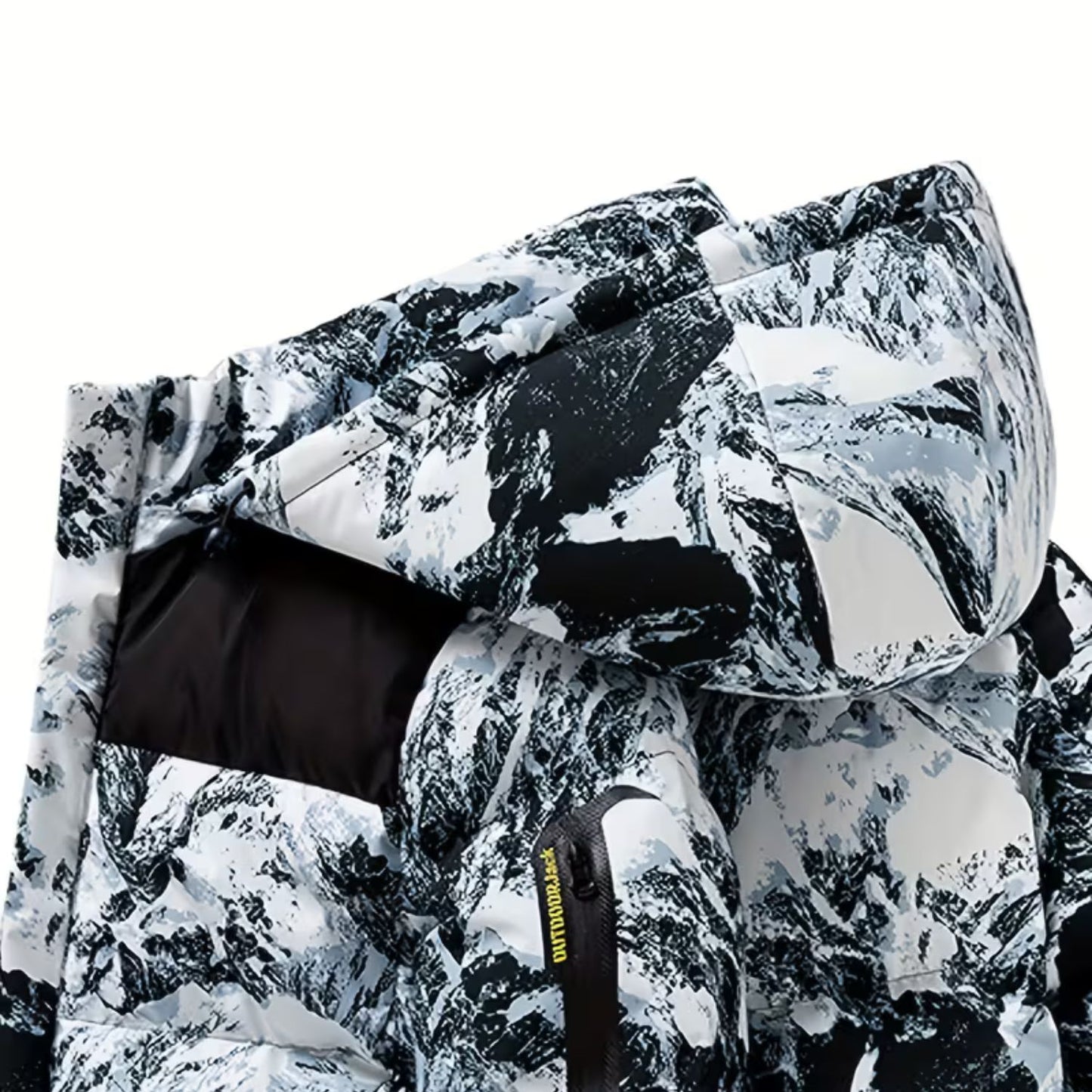 Camo Hooded Puffer Jacket | Revangiol