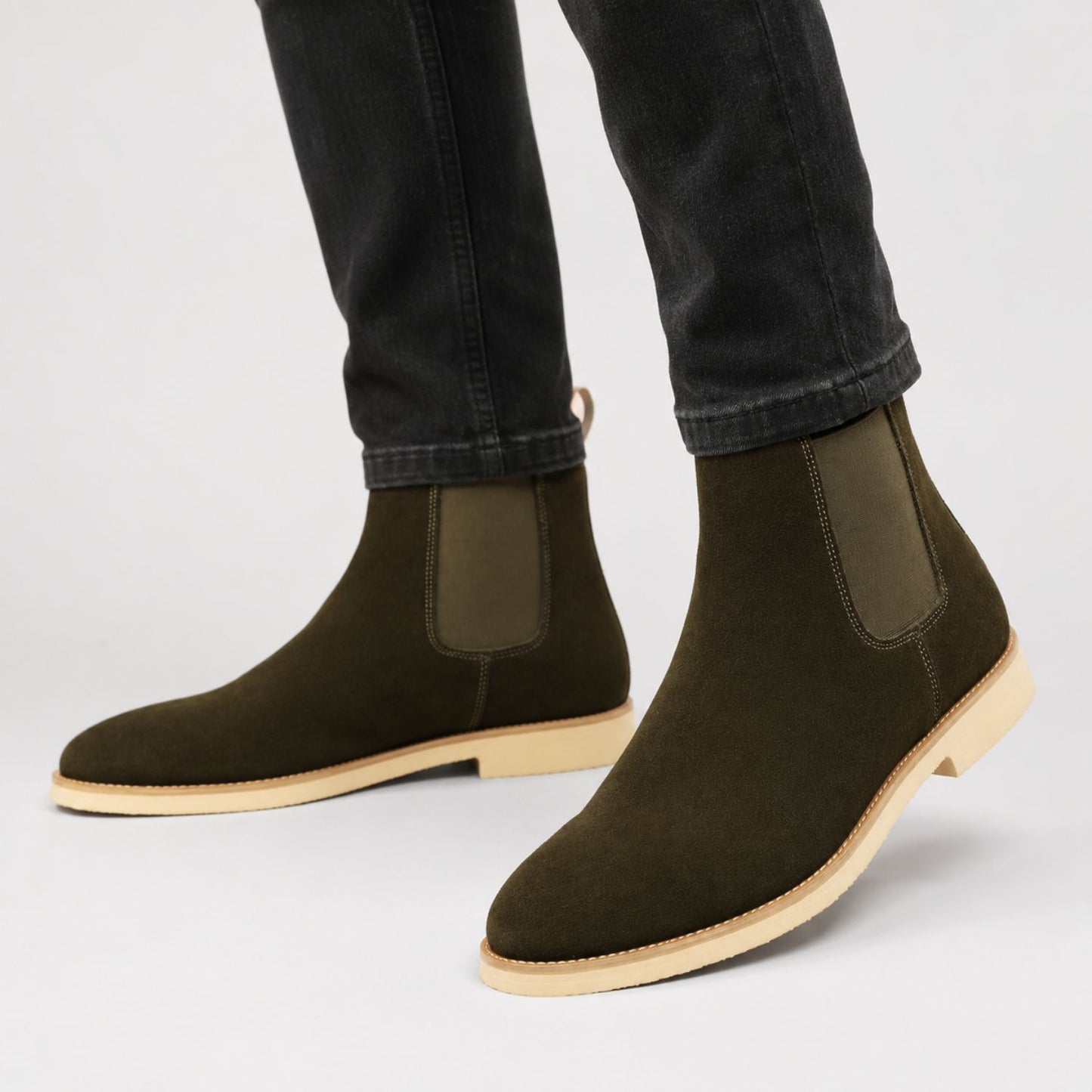 Suede Chelsea Ankle Boots | Revangiol
