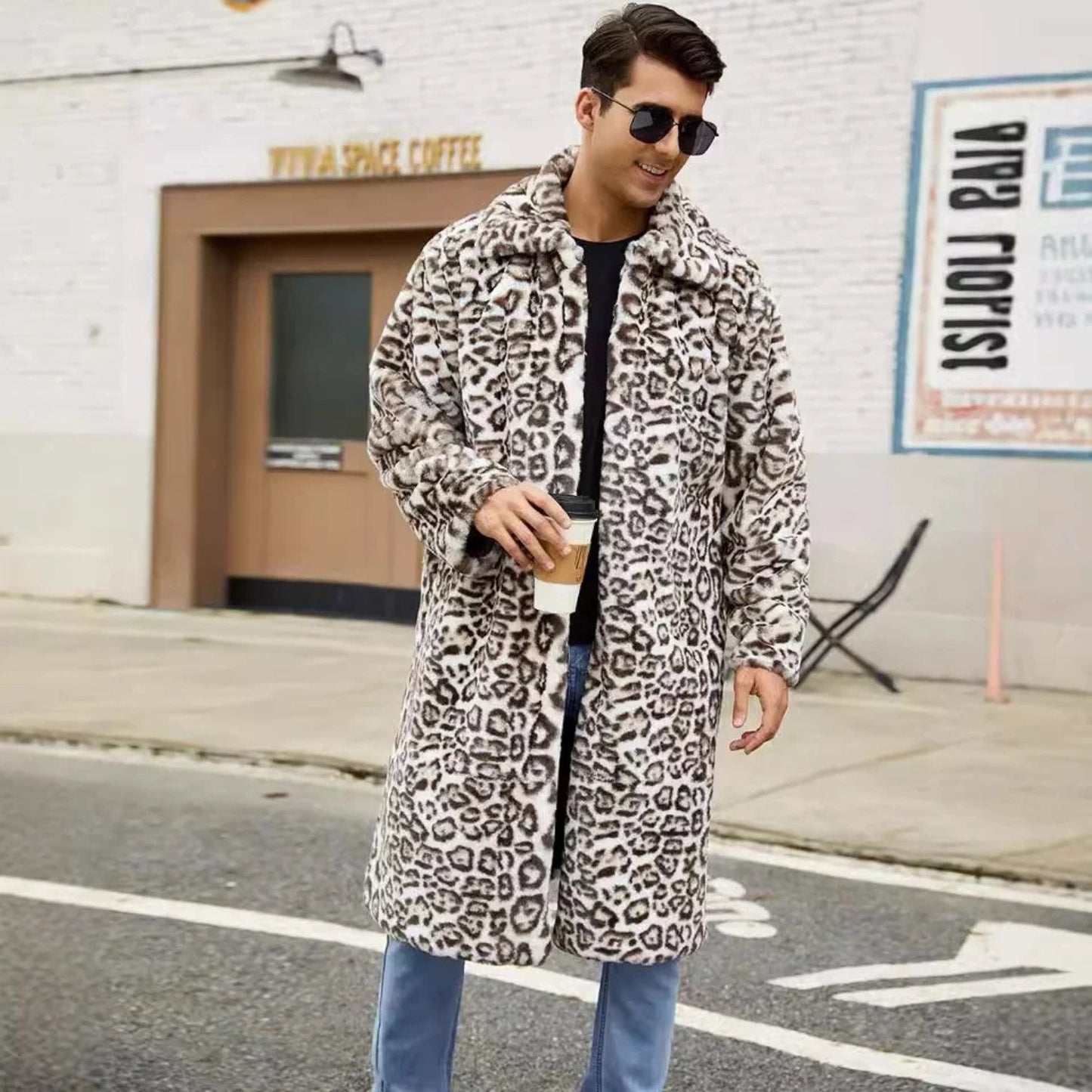 Textured Statement Fur Coat | Revangiol