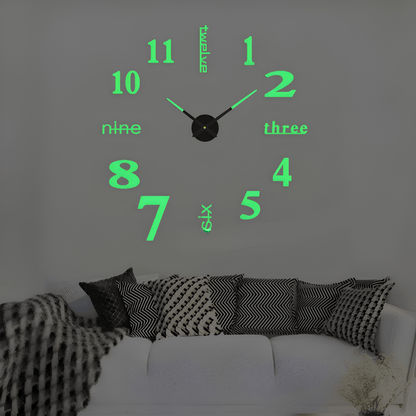 Minimalist Black Designer Wall Clock | Revangiol