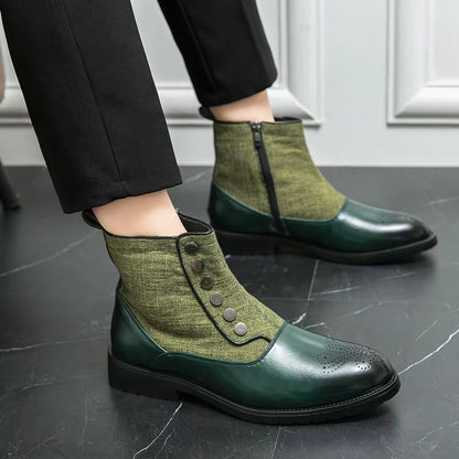 Elegant Leather Dress Boots | Revangiol