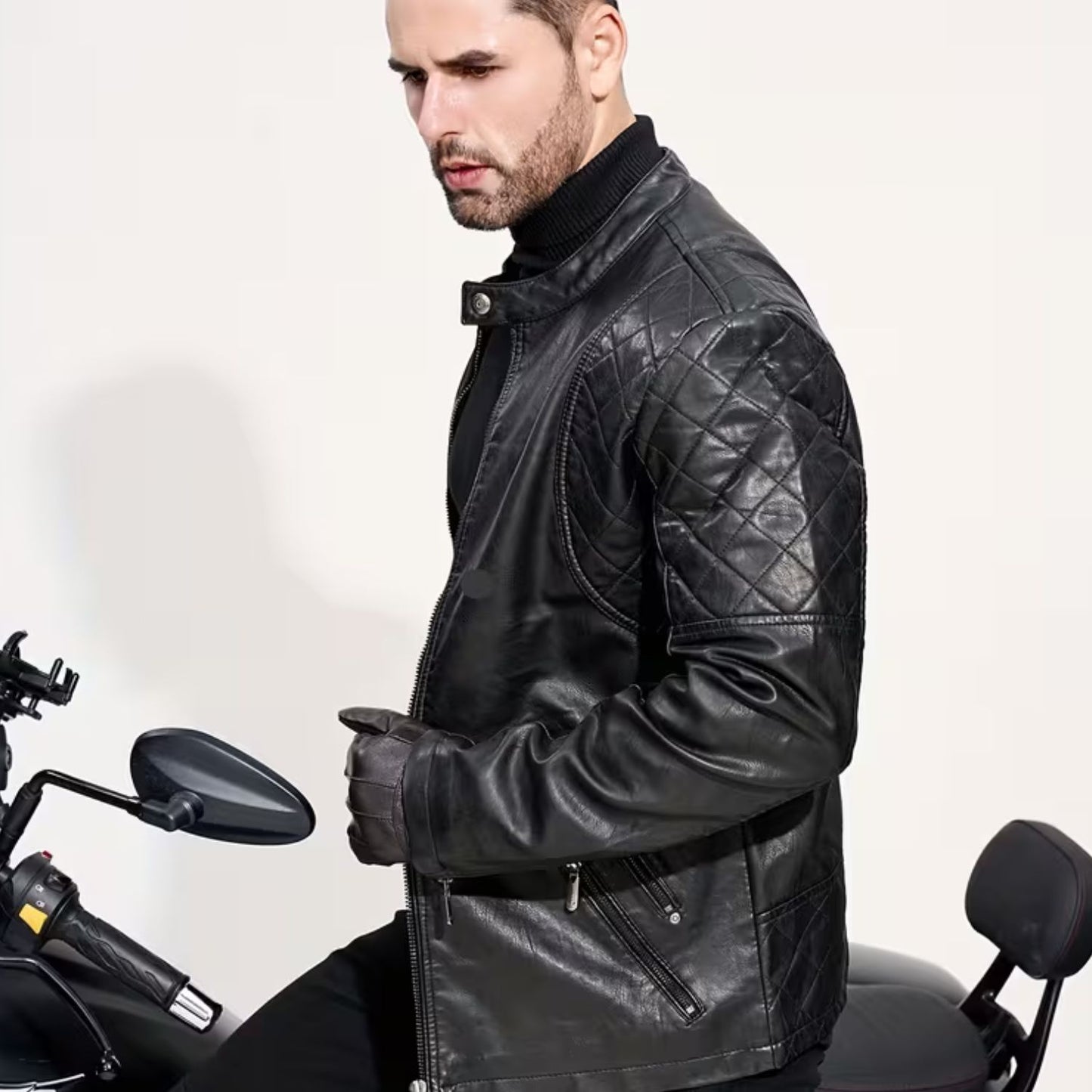 Vintage Quilted Leather Jacket | Revangiol