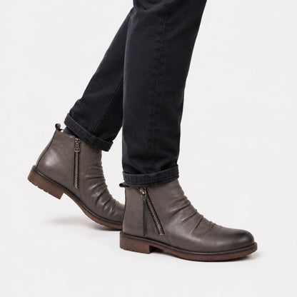 Vintage Side Zip Dress Boots | Revangiol