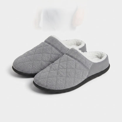 Quilted Plush-Lined House Slippers | Revangiol