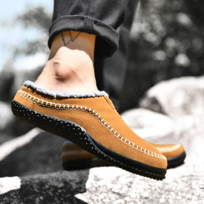 Sherpa Trim Slip-On Slippers | Revangiol