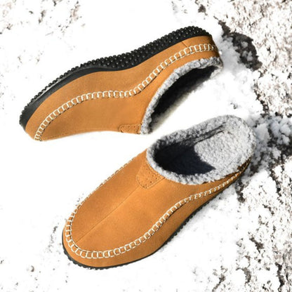 Sherpa Trim Slip-On Slippers | Revangiol
