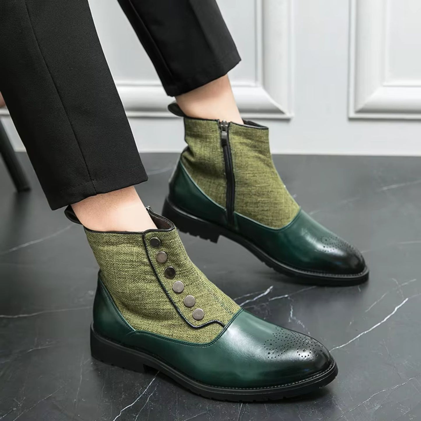 Elegant Leather Dress Boots | Revangiol