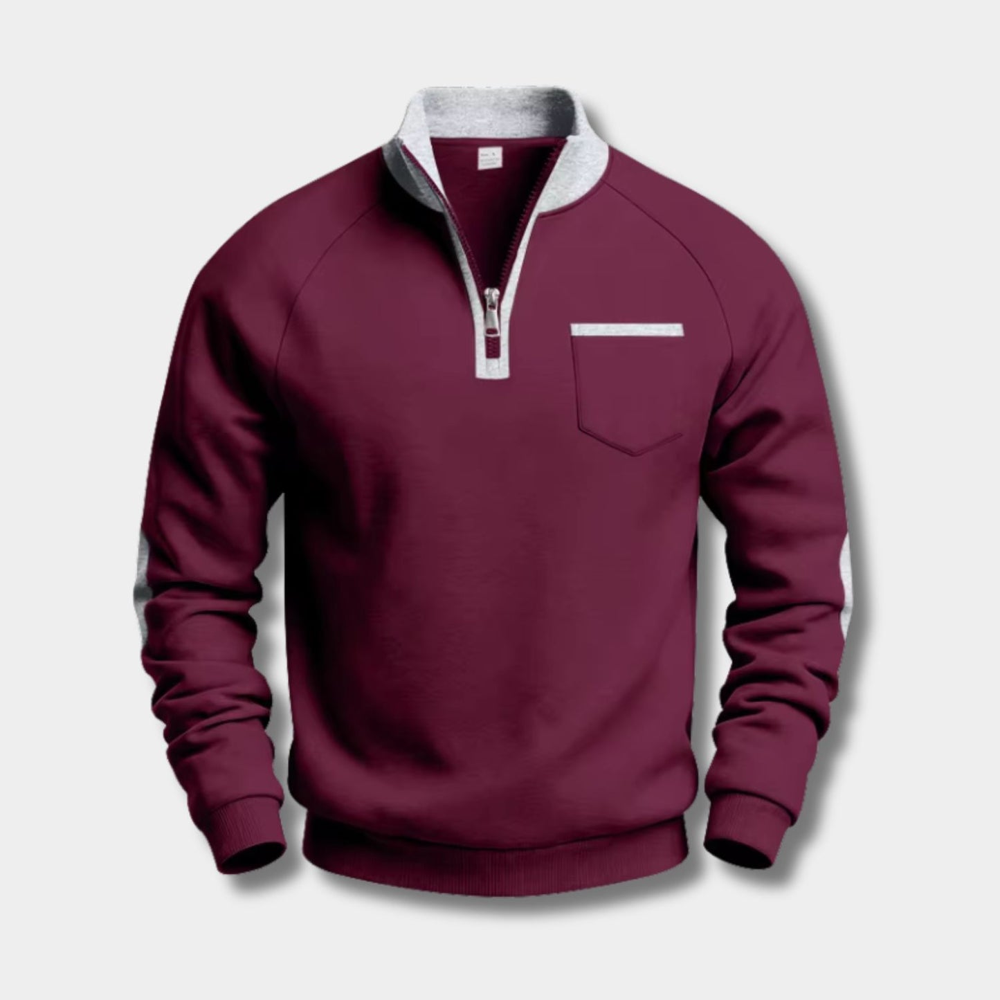 Fleece Pocket Pullover Quarter-Zip | Revangiol