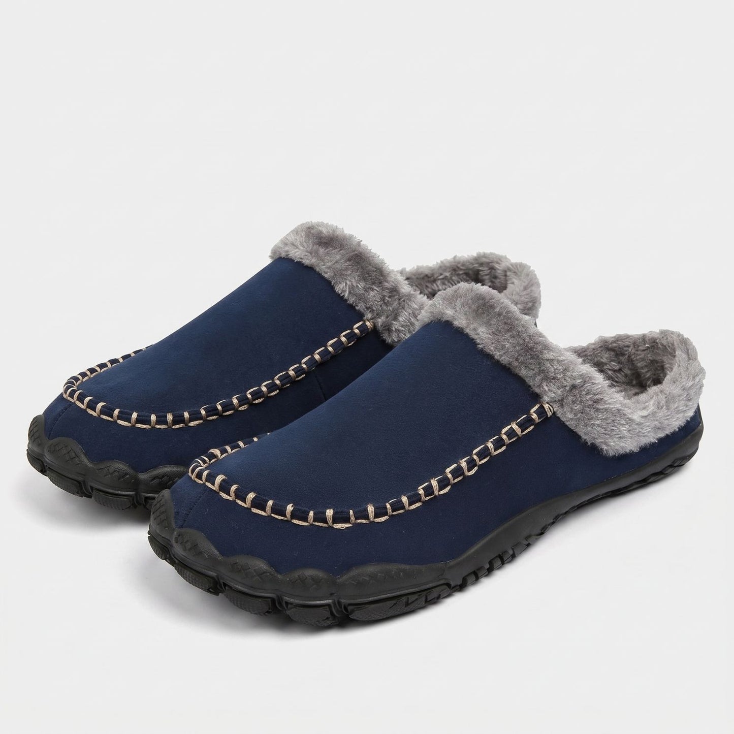Fleece Lined Moccasin Slippers | Revangiol