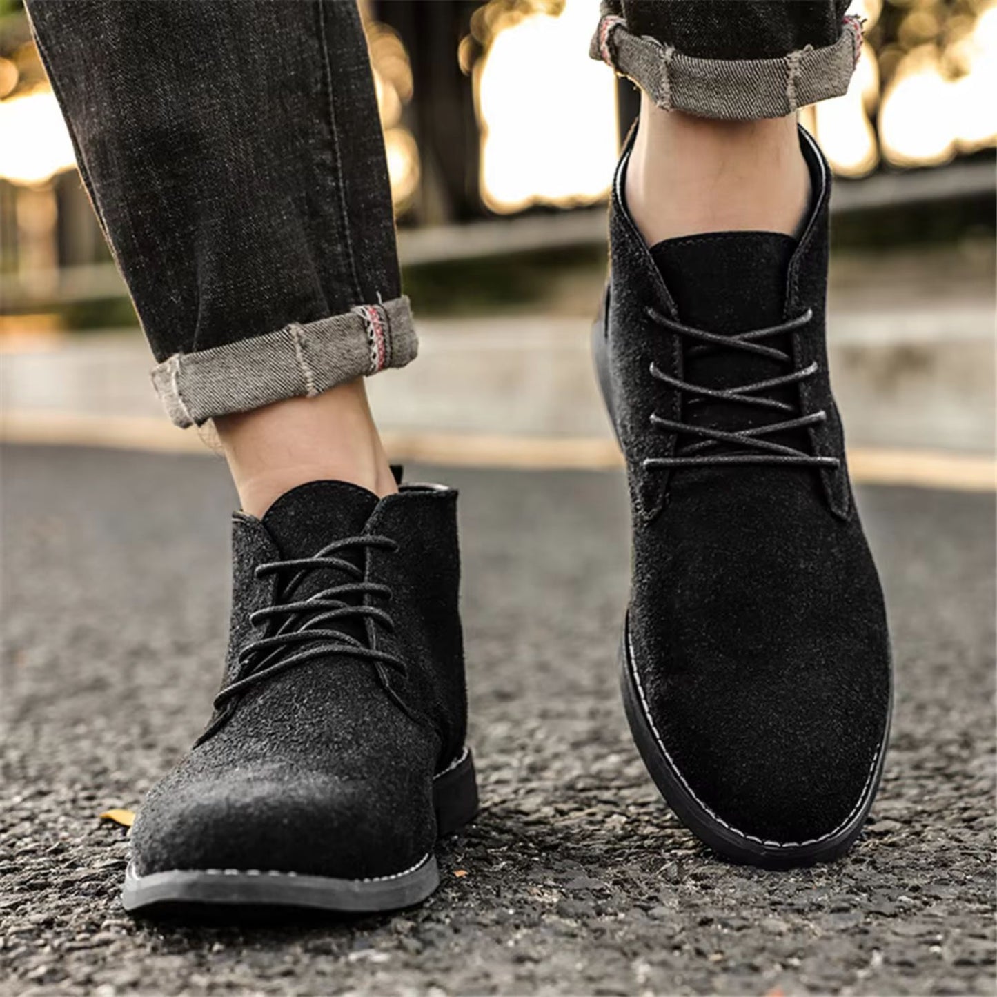 Refined Suede Dress Boots | Revangiol