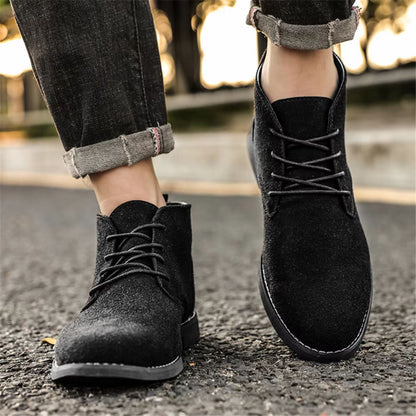 Refined Suede Dress Boots | Revangiol