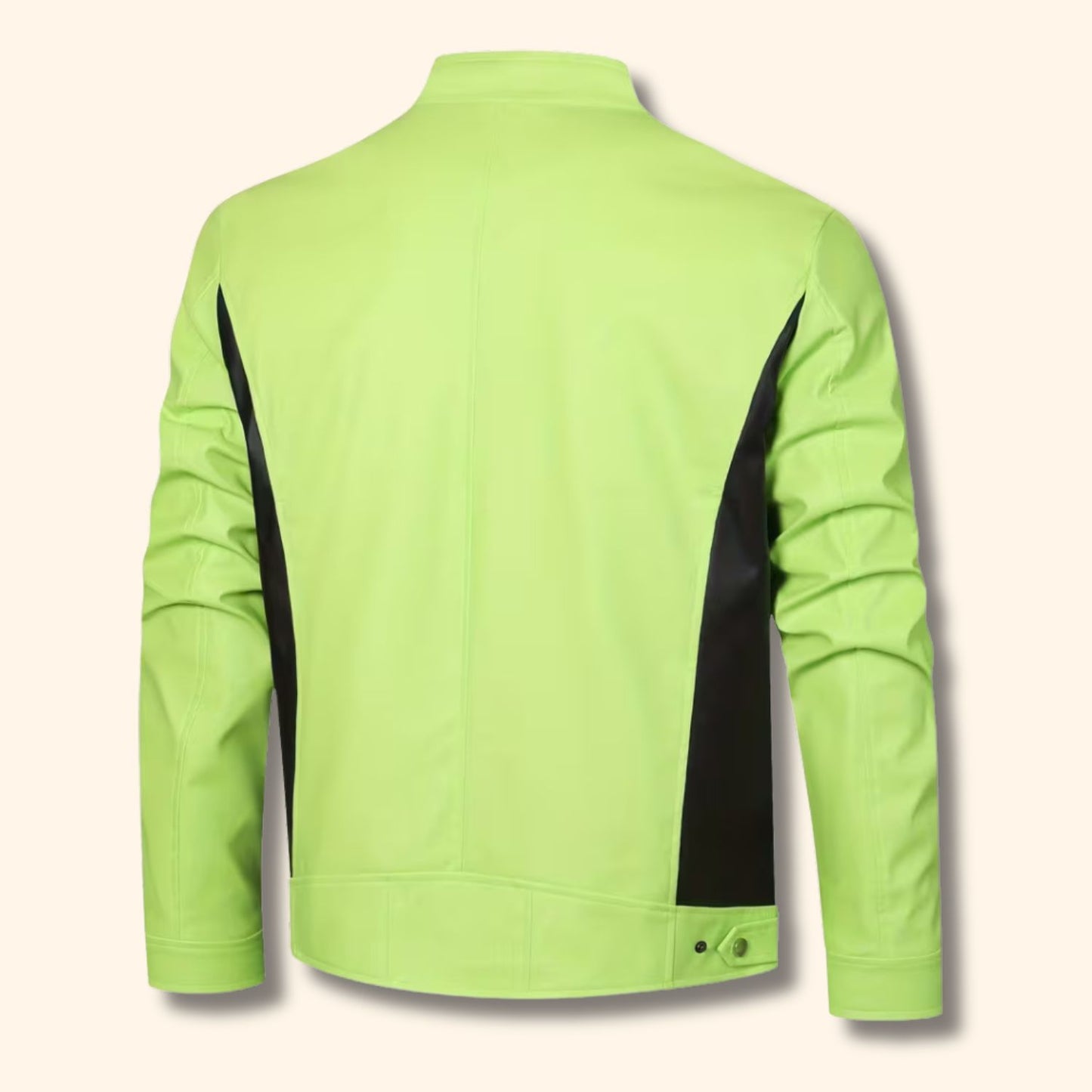 Heritage Stand Collar Leather Jacket | Revangiol