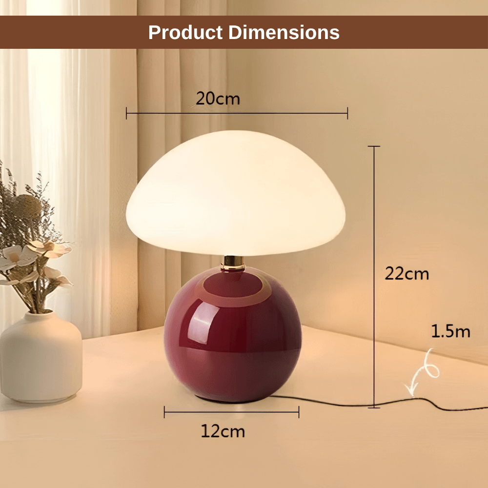 Elegant Mushroom Ambient Table Lamp | Revangiol