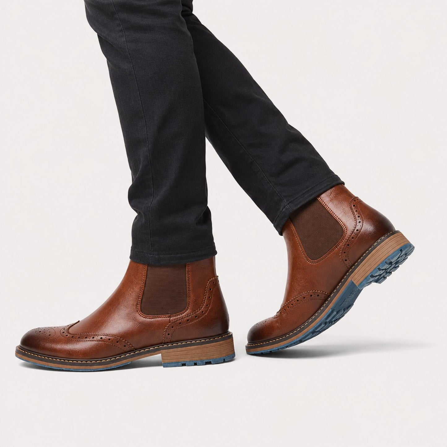 Wingtip Chelsea Dress Boots | Revangiol